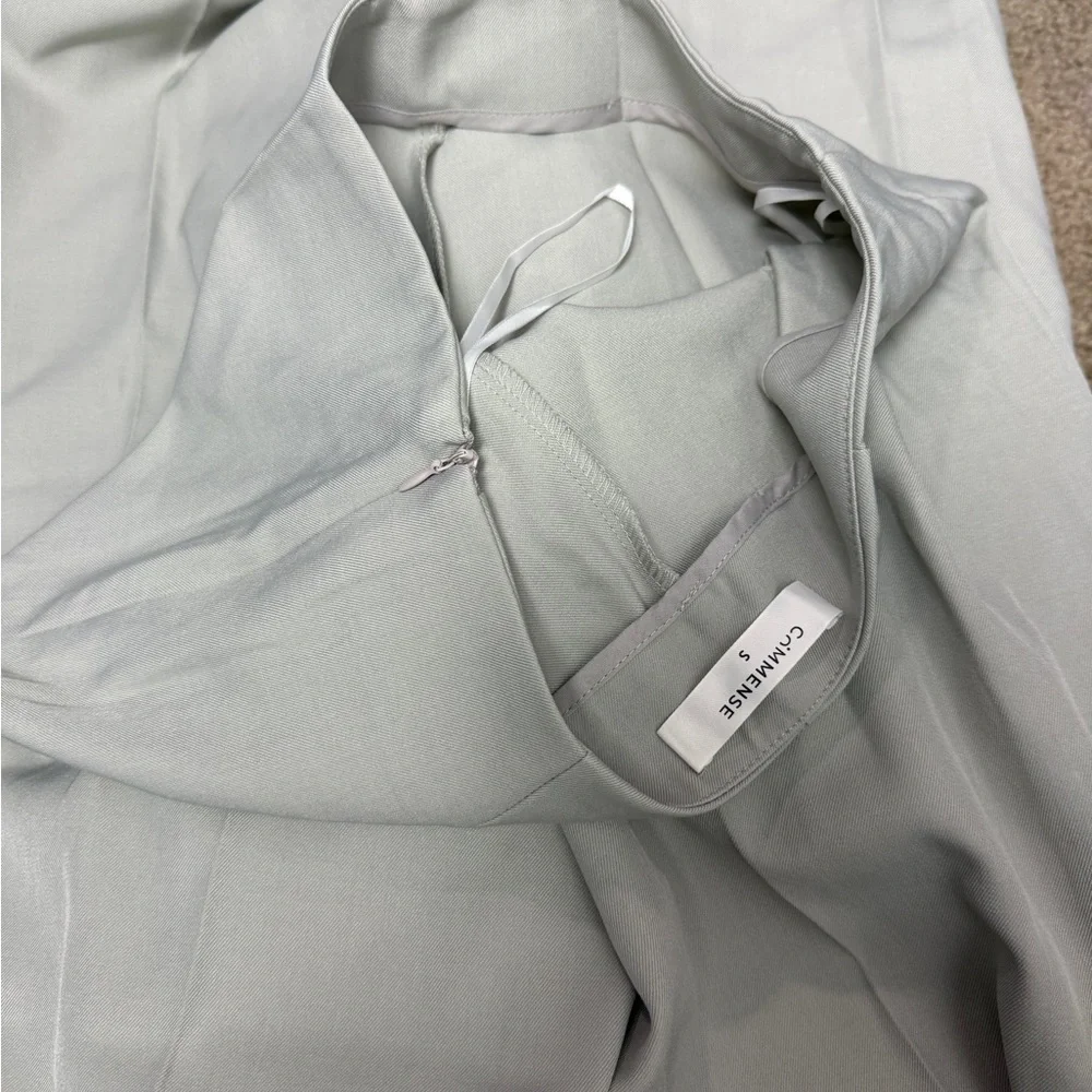 Commense Grey Button Split Sleeveless Pants Set - Picture 13 of 13